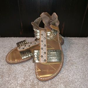 Gold Gladiator Sandals